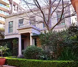 Rockwall House, designed by John Verge, in Potts Point, New South Wales. Completed 1837.