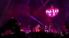 Jennie performing her solo "Solo" at the Los Angeles concert.