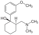 Chemical structure of Tramadol.