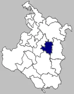Map of Krnjak municipality within Karlovac County