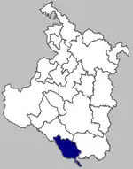 Map of the municipality within Karlovac County