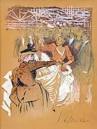 Le Cancan au bal Bullier, c. 1895