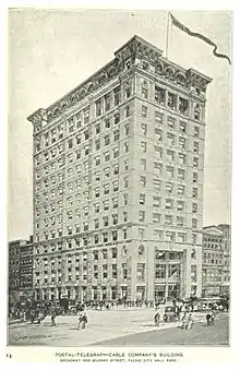 Postal Telegraph Headquarters Building, New York, 1893.