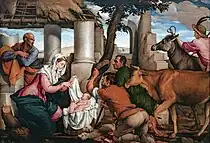 Jacopo BassanoAdoration of the Shepherds, 9 × 142 cm