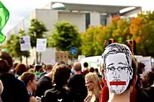 Image 17Protesters in support of American whistleblower Edward Snowden, Berlin, Germany, 30 August 2014 (from Political corruption)