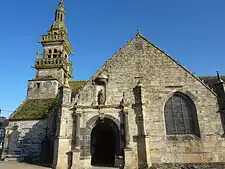 View of church showing south porch