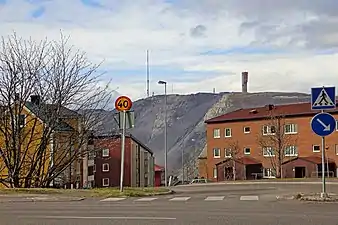 Kiruna and the Kiruna iron mine