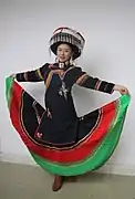 Yi woman in traditional dress
