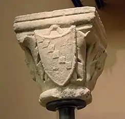 Fragments of a Gothic arcosolium (Crusaders art)