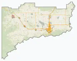 Grande Prairie is located in County of Grande Prairie