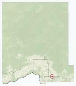 Location in Clear Hills County