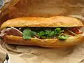 Bánh mì chả lụa (pork sausage sandwich)