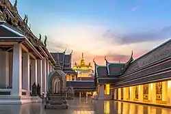 Wat Saket with Golden Mount in the distance