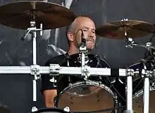 Faust performing with Emperor at Wacken Open Air 2014
