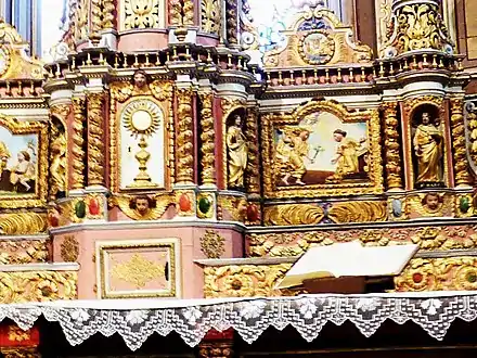 Part of main altar