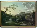 Hans de Jode 1657 - Landscape with waterfall - Castelvecchio Verona, stolen 2015