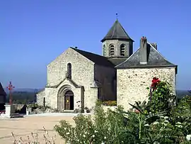 The church of Saint-Aignan, in Ladignac-le-Long