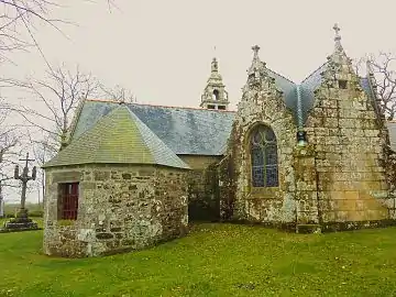 The chevet of the Saint-Claude chapel.