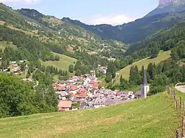 A general view of Saint-Pierre-d'Entremont, Savoie