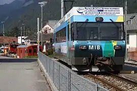 MIB railcar in its original terminal platform, before extension into the main station