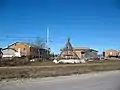 Homes and teepee in Chisasibi