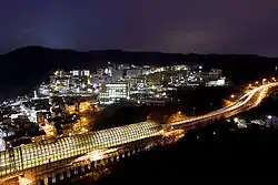 A night view of Dankook University, located in Jukjeon