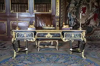 Desk of Nicolas Fouquet at the Chateau of Vaux-le-Vicomte