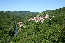 A general view of Mouthier-Haute-Pierre