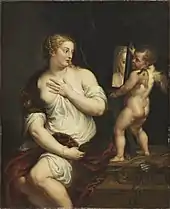 Venus and Cupid, painting ca. 1650–1700, by Peter Paul Rubens