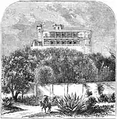 Chapultepec Castle in 1870 by Albert S. Evans.