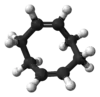 Ball and stick model of 1,5-cyclooctadiene