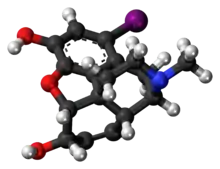 1-Iodomorphine molecule
