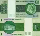 A Cr$1 banknote, from 1975