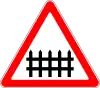 Level crossing, with barriers or gates