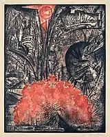 Eruption I., monotype, 1964