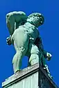Closeup of Hercules statue