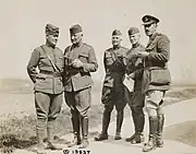 National Archives photo of 77th Division commander and brigade commanders, 1918