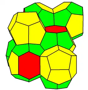 Weaire–Phelan structure (with two types of cells)