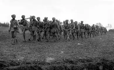 129th Baluchis near Hollebeke, Belgium during the First Battle of Ypres in October 1914