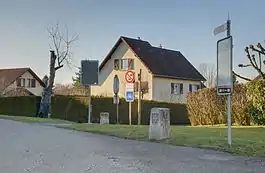 French/Swiss border at Boncourt village