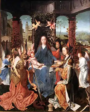 The Mystic Marriage of Saint Catherine, 1515/20, unknown Southern Netherlandish artist, Hamburger Kunsthalle