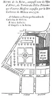 Hôtel de la Reine in 1572