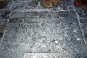 1588 Grave Cover in the Nave of St Martin's, Thompson, Norfolk