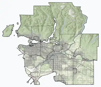 Campbell Valley Regional Park is located in Greater Vancouver Regional District