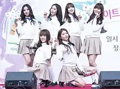 GFriend performing in 2016