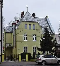 The villa seen from Gdańska Street