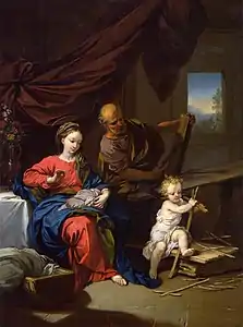 Christian Wilhelm Ernst Dietrich, The Holy Family in a Carpenter's Shop, c. 1746