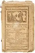 Royal American Magazine, November 1774, "printed and sold at Greeleaf's printing office in Union-Street," Boston