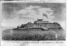 Temporary Boston hospital at Castle Island, 1800