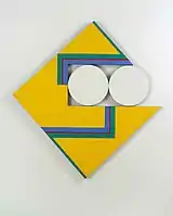 Series RB 20–70, oil on plywood, laminated chipboard, 137x137 cm, 1970